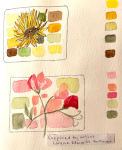 Color Blocks with Flowers